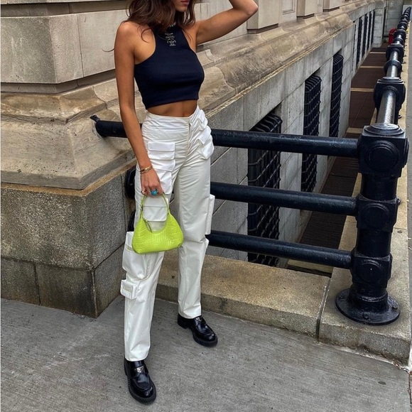 Orseund Iris Ecru Pocket Pants Hailey Bieber Cargo Shadow Hill Gallery Dept - Picture 3 of 13